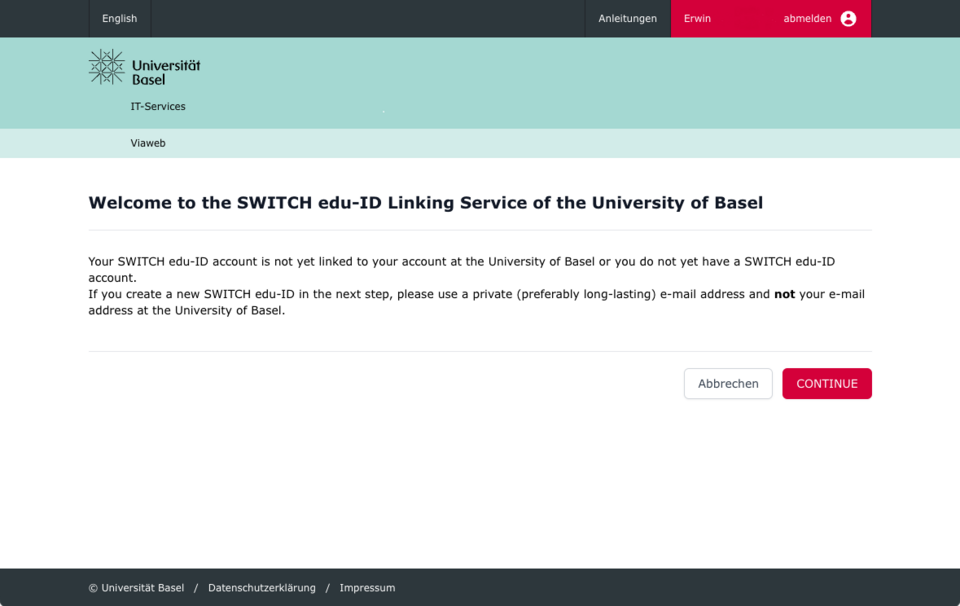 Welcome from the Switch edu-ID Linking Service