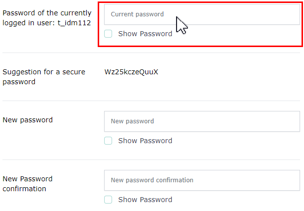 Password Change | It-Services